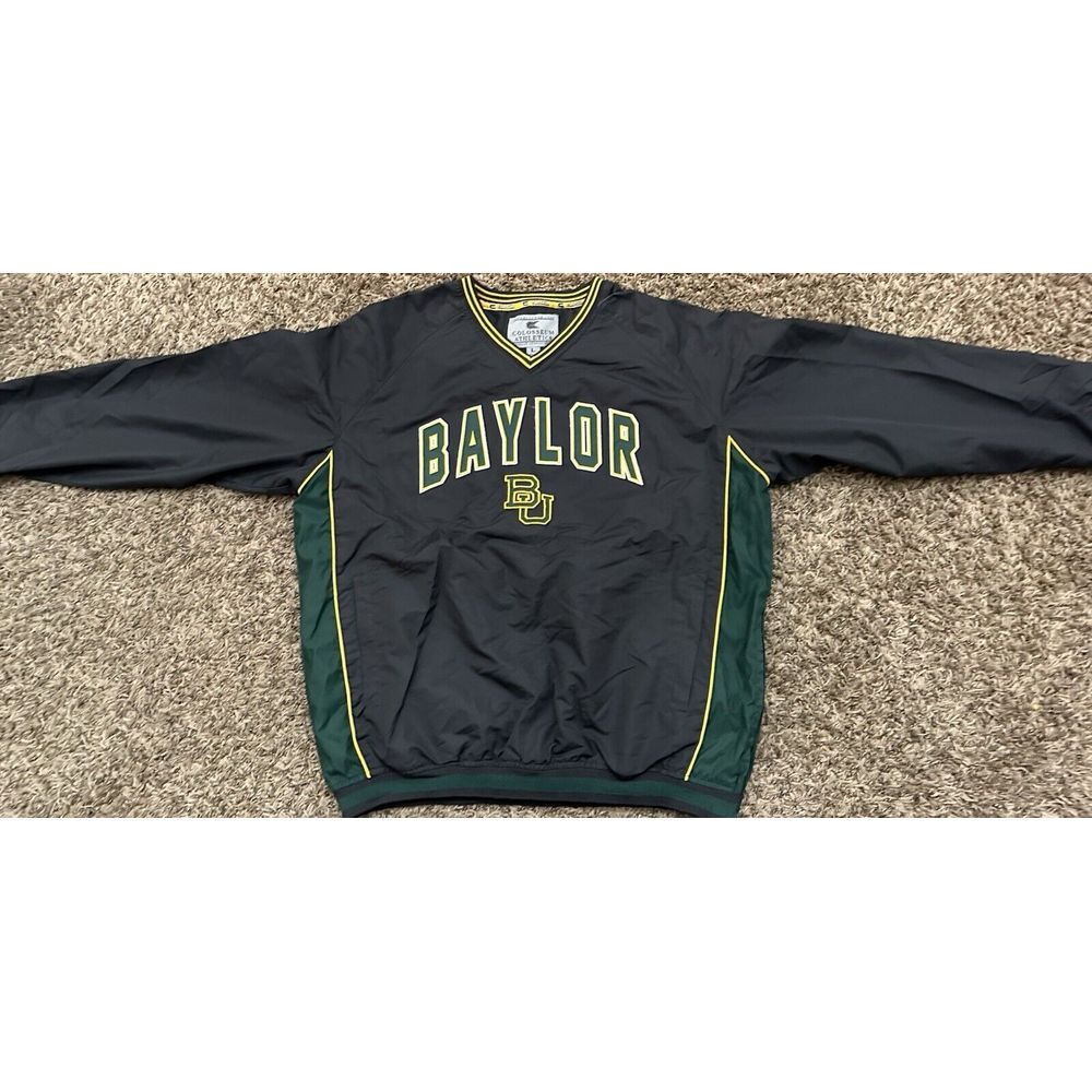 Y2K Colosseum Athletics Baylor University Pullover V-Neck Mens Size Large