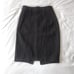 Vintage Black denim pencil skirt