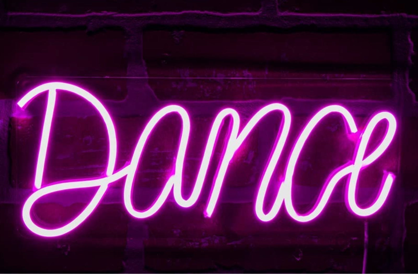 Fun Bright Pink Dance LED Night Light Room Wall Party Decoration