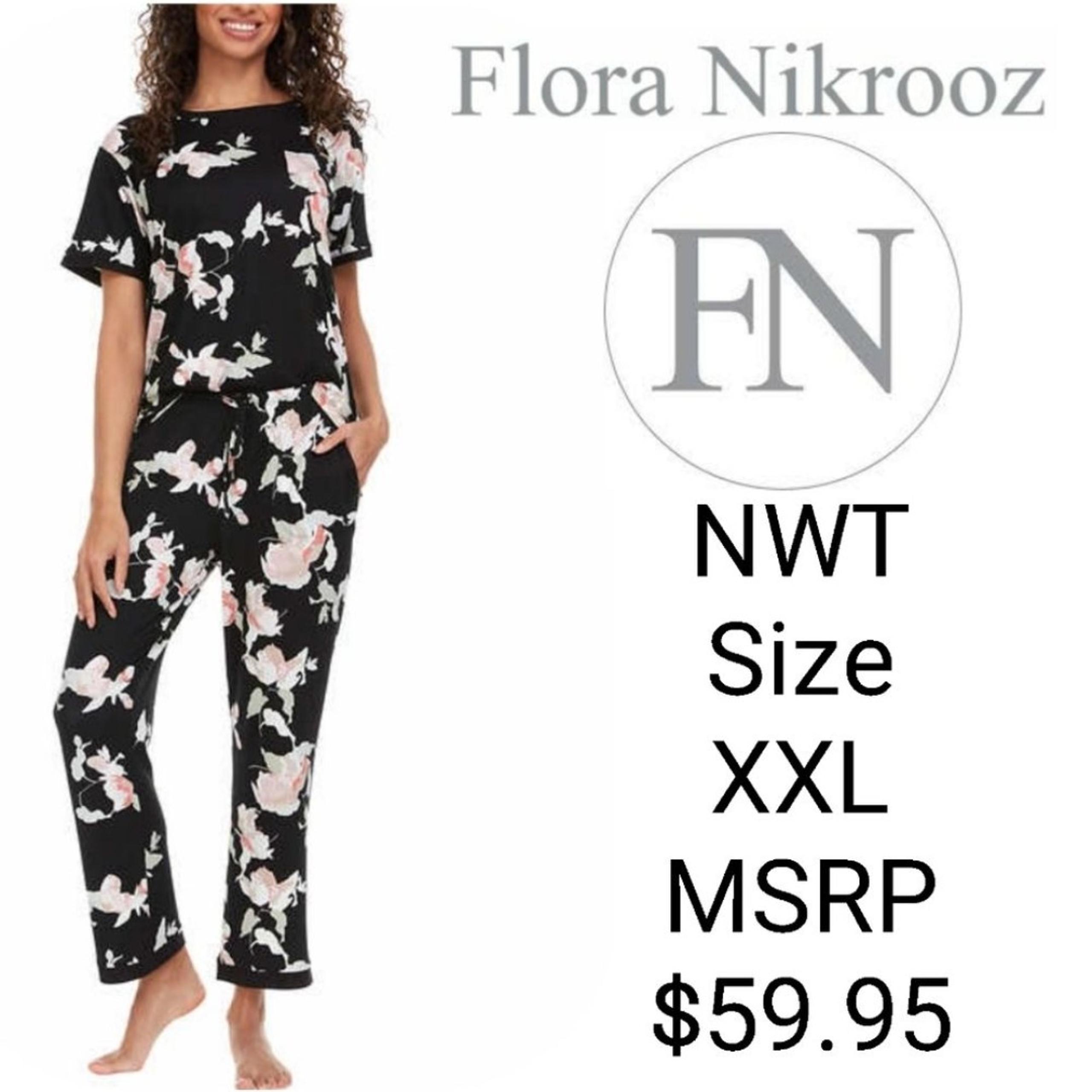 NWT Flora Nikrooz Ladies' 2-piece PJ Set Size XXL