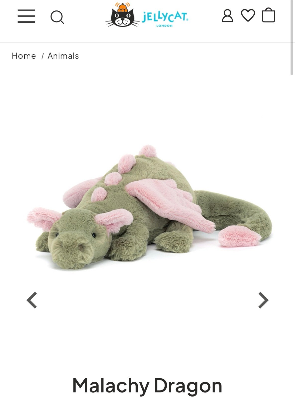 Jellycat Malachy Dragon