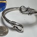 Estate 6mm Tube & Curled Bar End Sterling Silver KBN twist on Bangle #18481