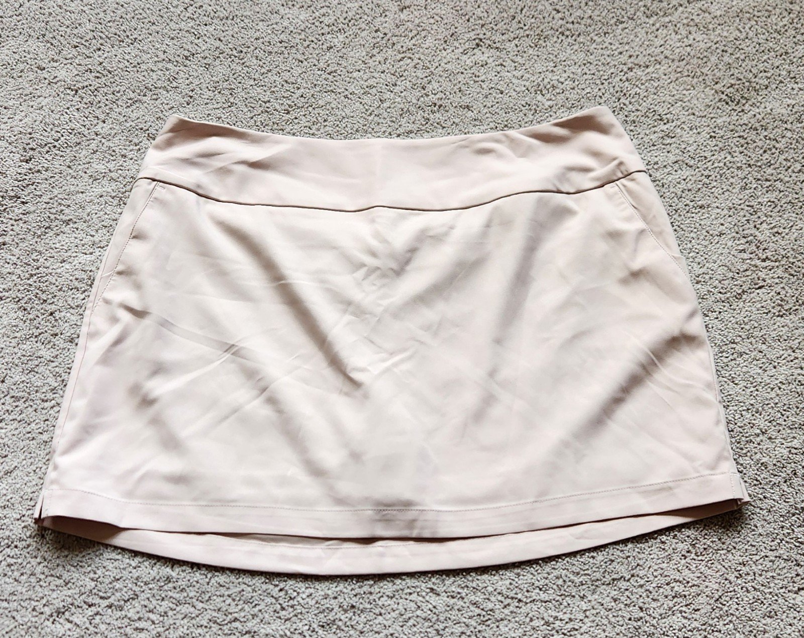 NWT Adidas Taupe Tan Pull On Tennis Golf Skirt Skort, size XL Neutral Activewear