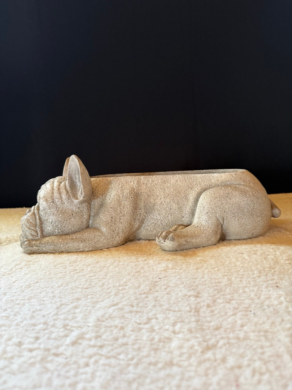 French bulldog planter