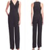 Trina Turk Fuschia Ruffles V Neck Jumpsuit