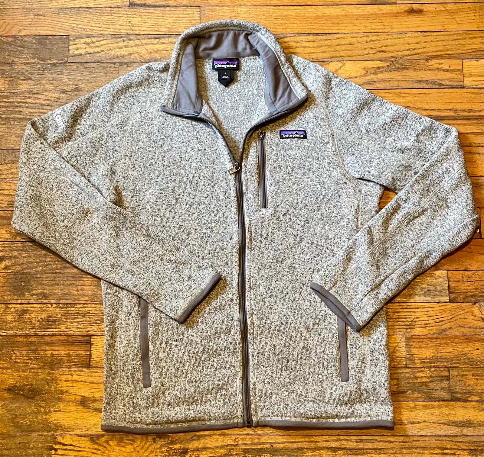 Patagonia Better Sweater Mens Size M Gray Full Zip Fleece Jacket Hiking Size M