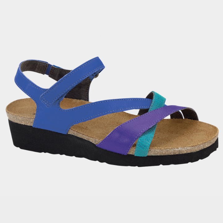 Naot Sophia Elegant Sandal in Royal Blue Purple Aquamarine, 41