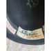 Vintage 1940s Black Felt Bowler Hat With Studded Ribbon Band