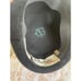 Vintage 1940s Black Felt Bowler Hat With Studded Ribbon Band