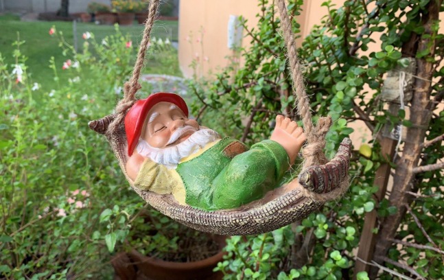 Garden Gnome Statues, Cute Decorations for Yard Hanging Out