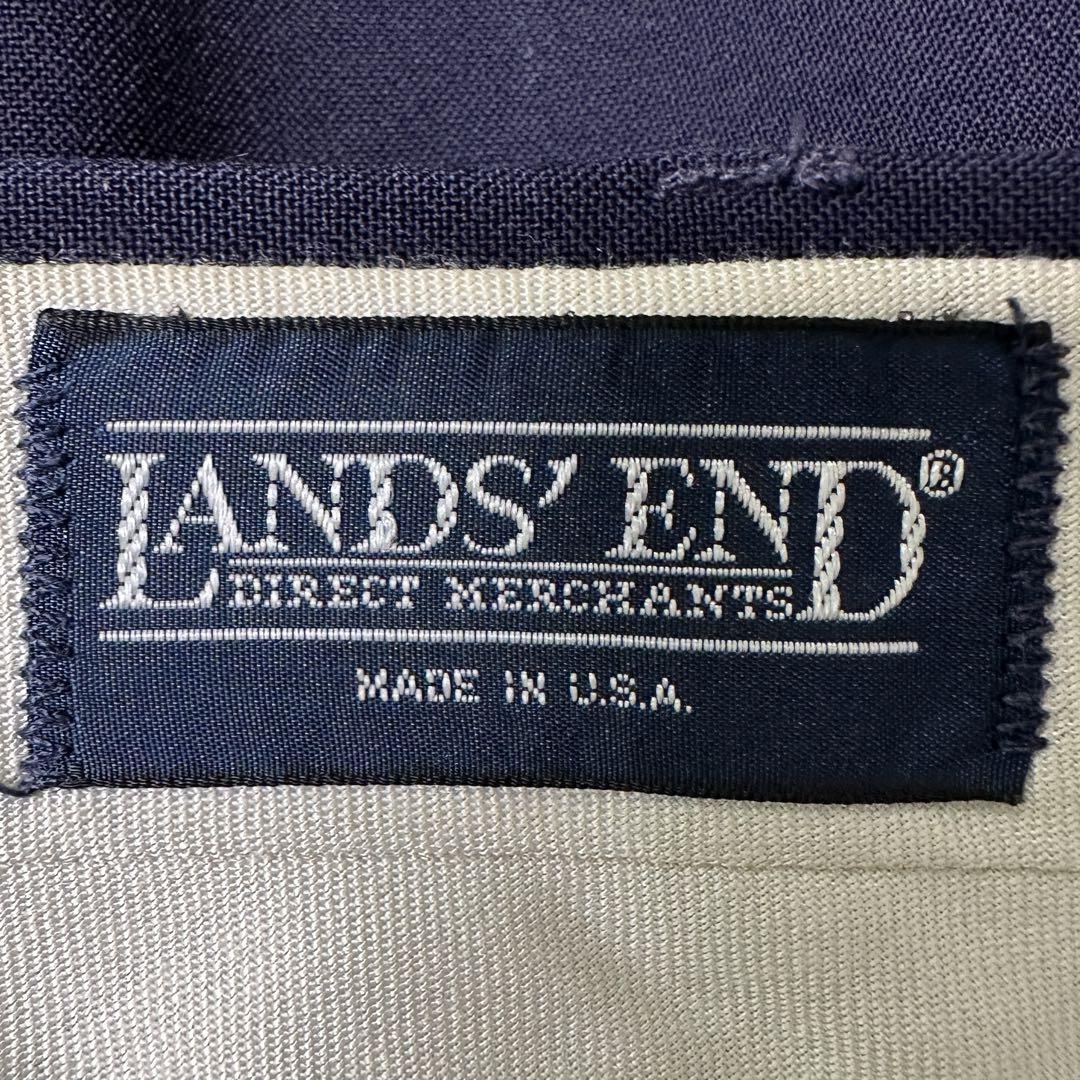90s USA-made LANDS'END 2-pleat wool slacks
