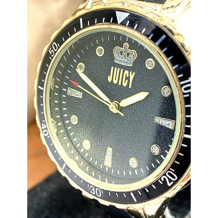 Juicy By Juicy Couture Women's Watch JC/5022 Quartz Black Gold Tone Steel 38mm