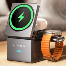 LISEN for iPhone 16 Pro Max android Charger 3 in 1 Wireless Charging Station