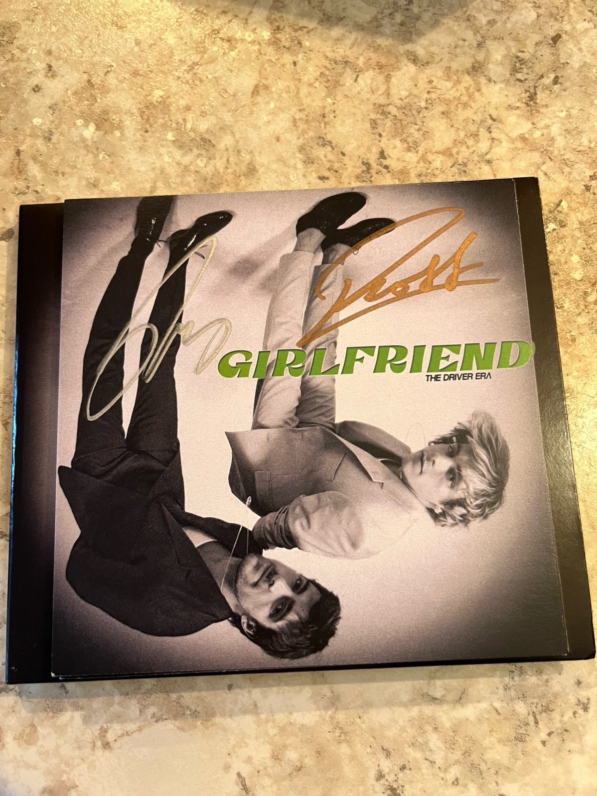 The driver era girlfriend cd opened and signed art card