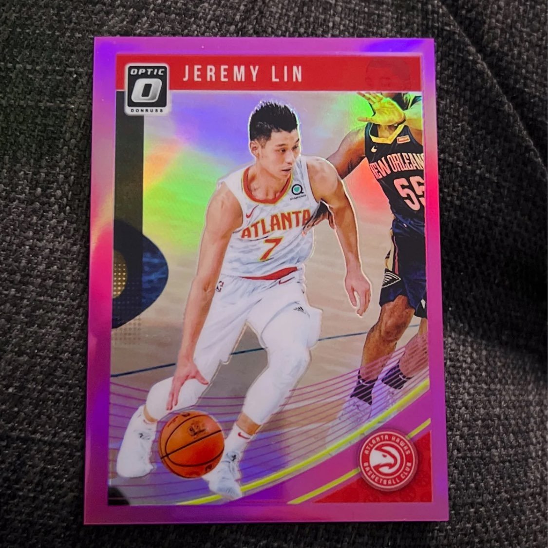 Jeremy Lin Optic /25 ATLANTA HAWKS Prizm Panini Optic