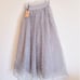 eimy istoire★Organza Pearl Flare Skirt★Black