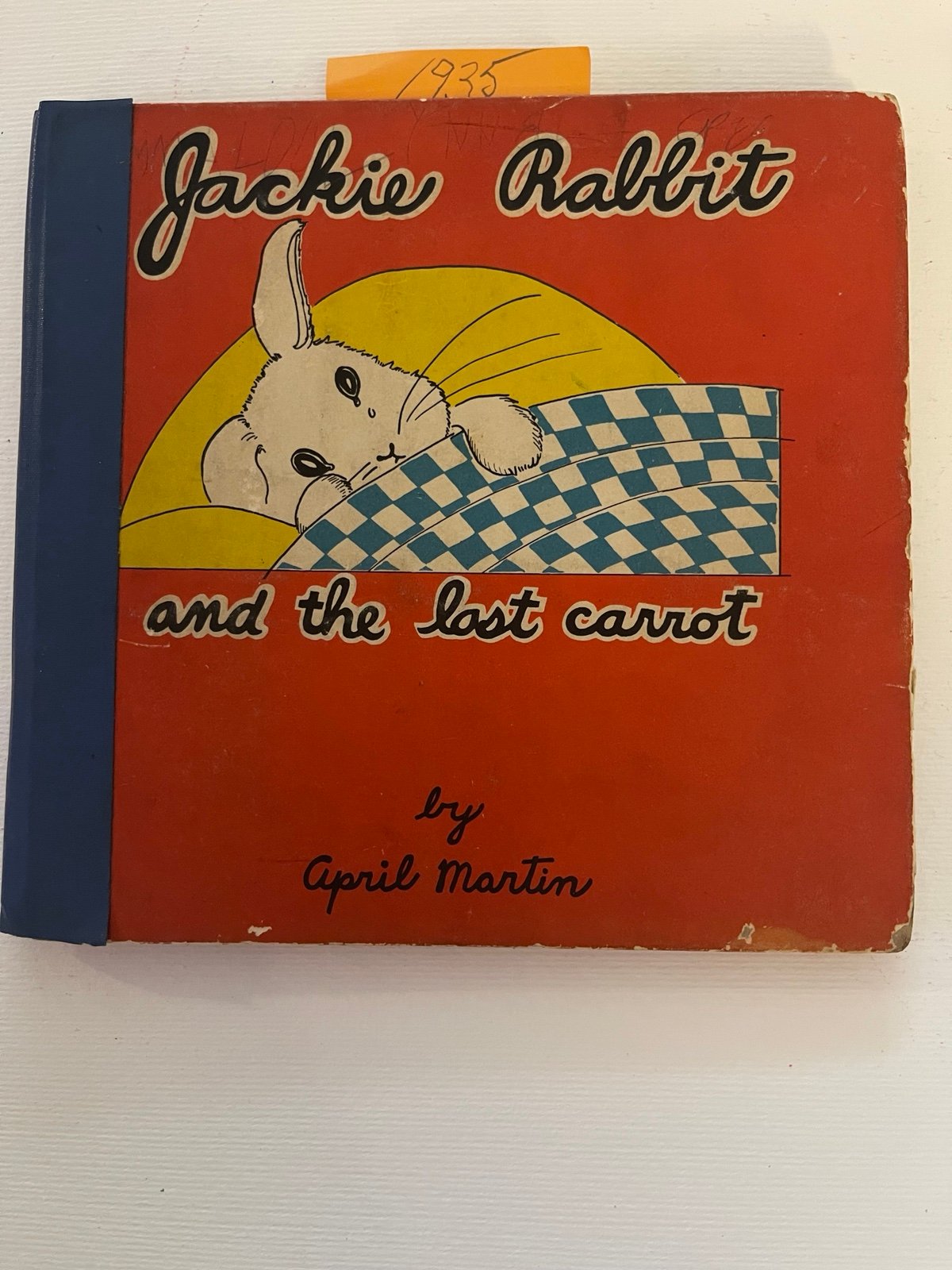 Jackie rabbit and the lost carrot 1935 original first edition by April martin