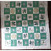 Vintage 1920s Amish Plaid Theme Cotton Cardboard Tablecloth Very Good Condition