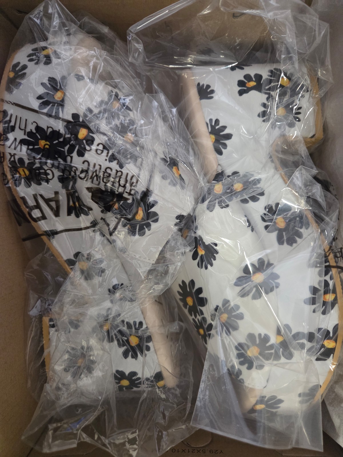 Beach floral platform slides
