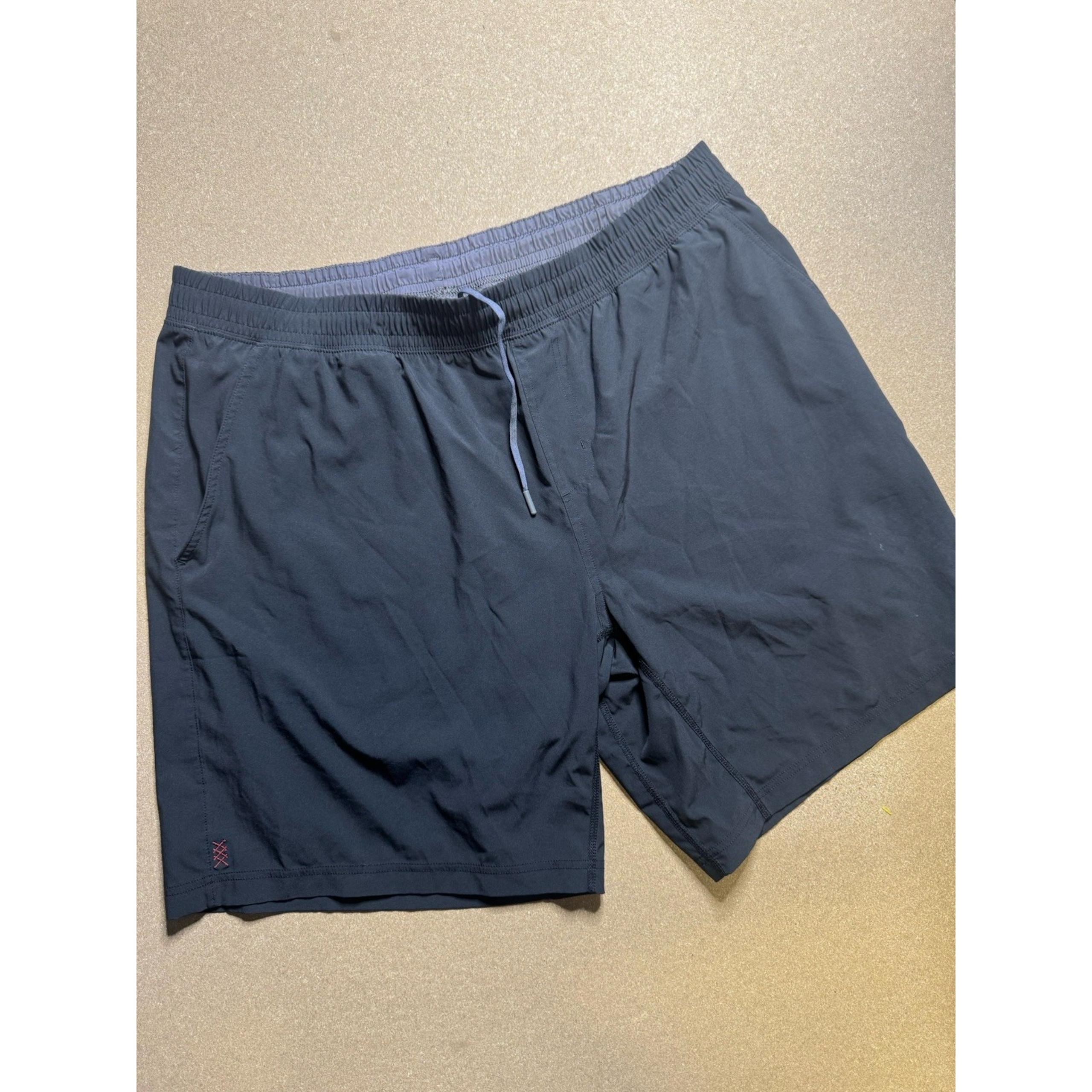 Rhone Shorts Mens 2XL XXL Black Athletic Outdoor Nylon Lightweight Pockets