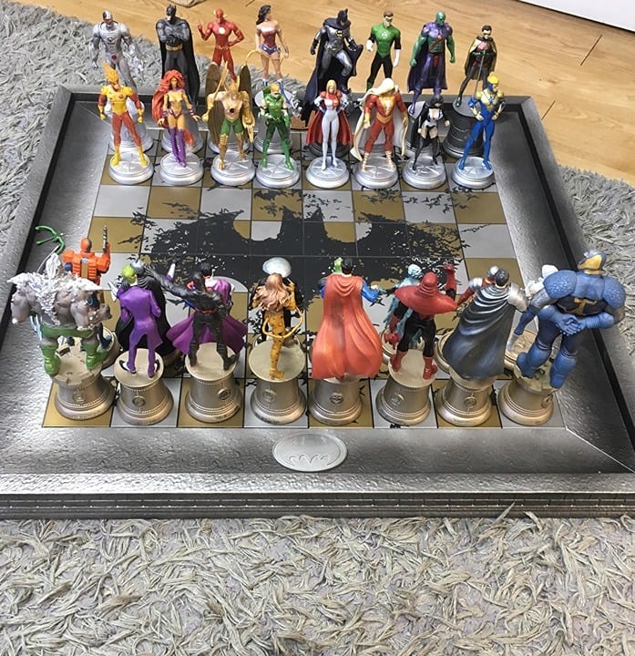 DC Comics Eagelmoss Chess Collection 3D Chess Board 3D Printed Bust Marvel Colle