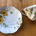 SALISBURY Fine Bone China “Coreopsis” - teacup and saucer