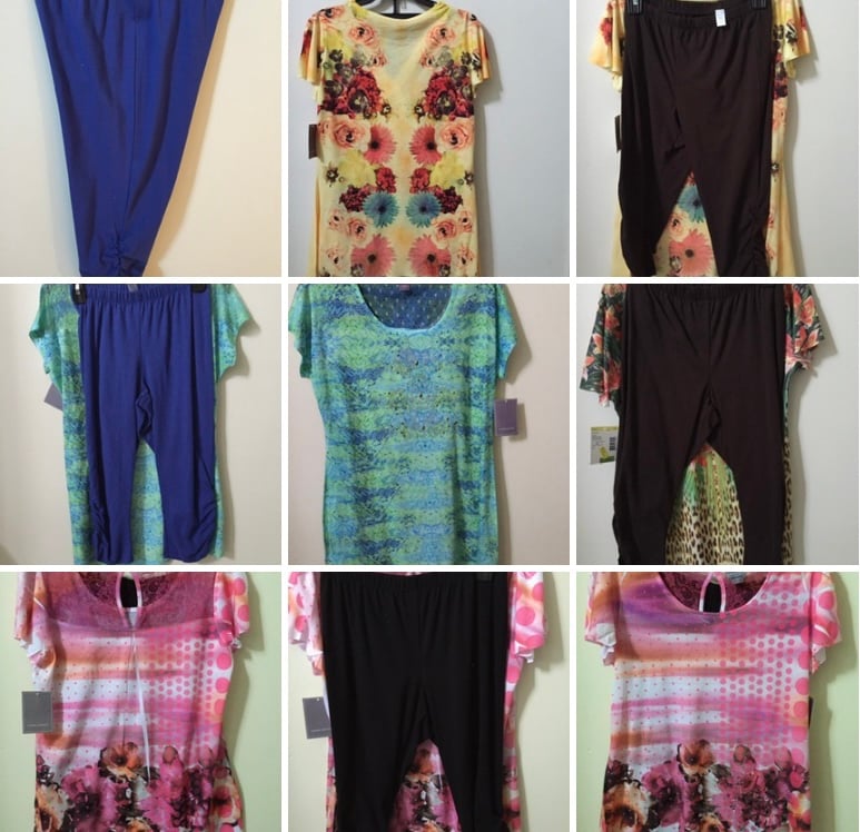 missy legging set lot of 7 size Small medium
