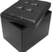 Storage Ottoman Foot Rest Stool, 17 inch Folding Leather Footstool Bench
