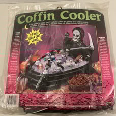 Vintage Skeleton Novelty COFFIN COOLER by FUNworld 1990s Inflatable