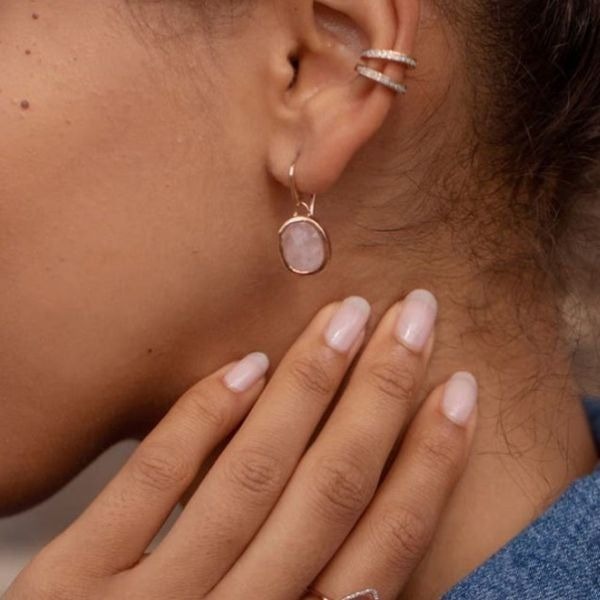 Monica vinader rose gold earrings deals