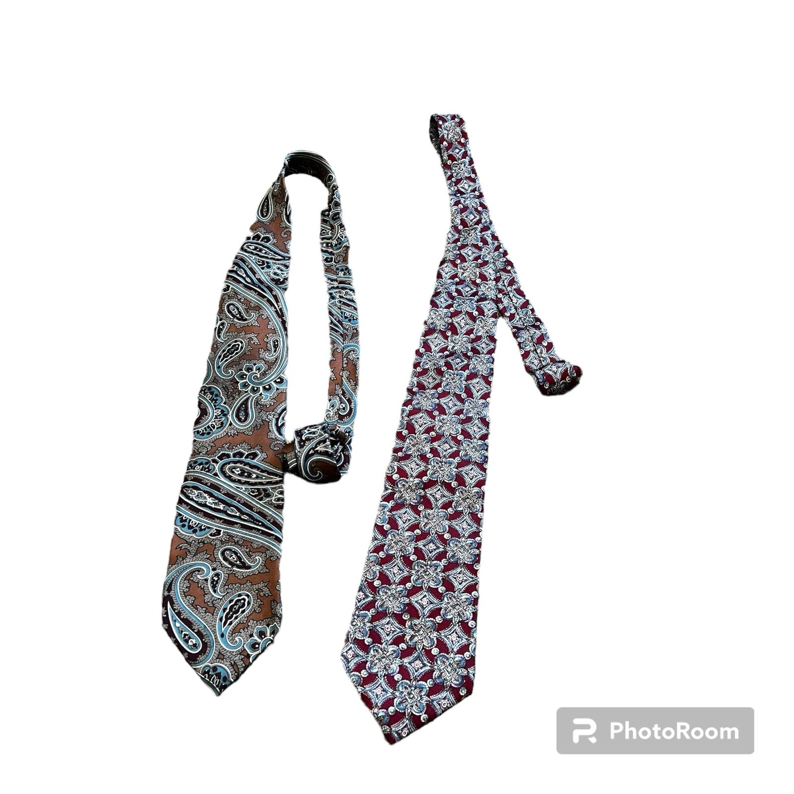 CHRISTIAN DIOR MONSIEUR Silk Mens Tie Lot of 2