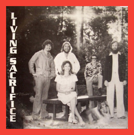 Living Sacrifice - s/t (1974) custom LS 770816 vinyl early Jesus music vg+/vg+