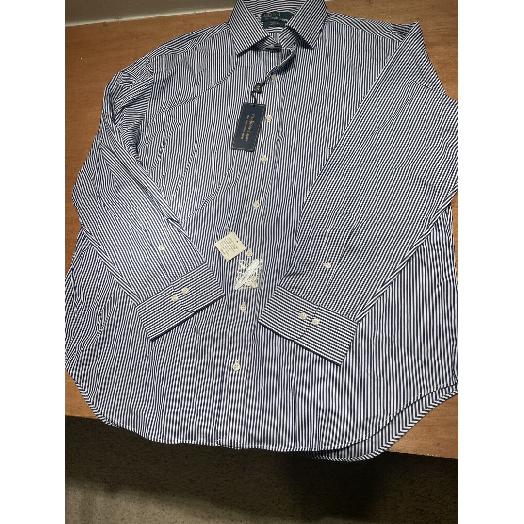 Polo Ralph Lauren Regent Classic Fit Men's Shirt 18/XXL Stripes New With Tags
