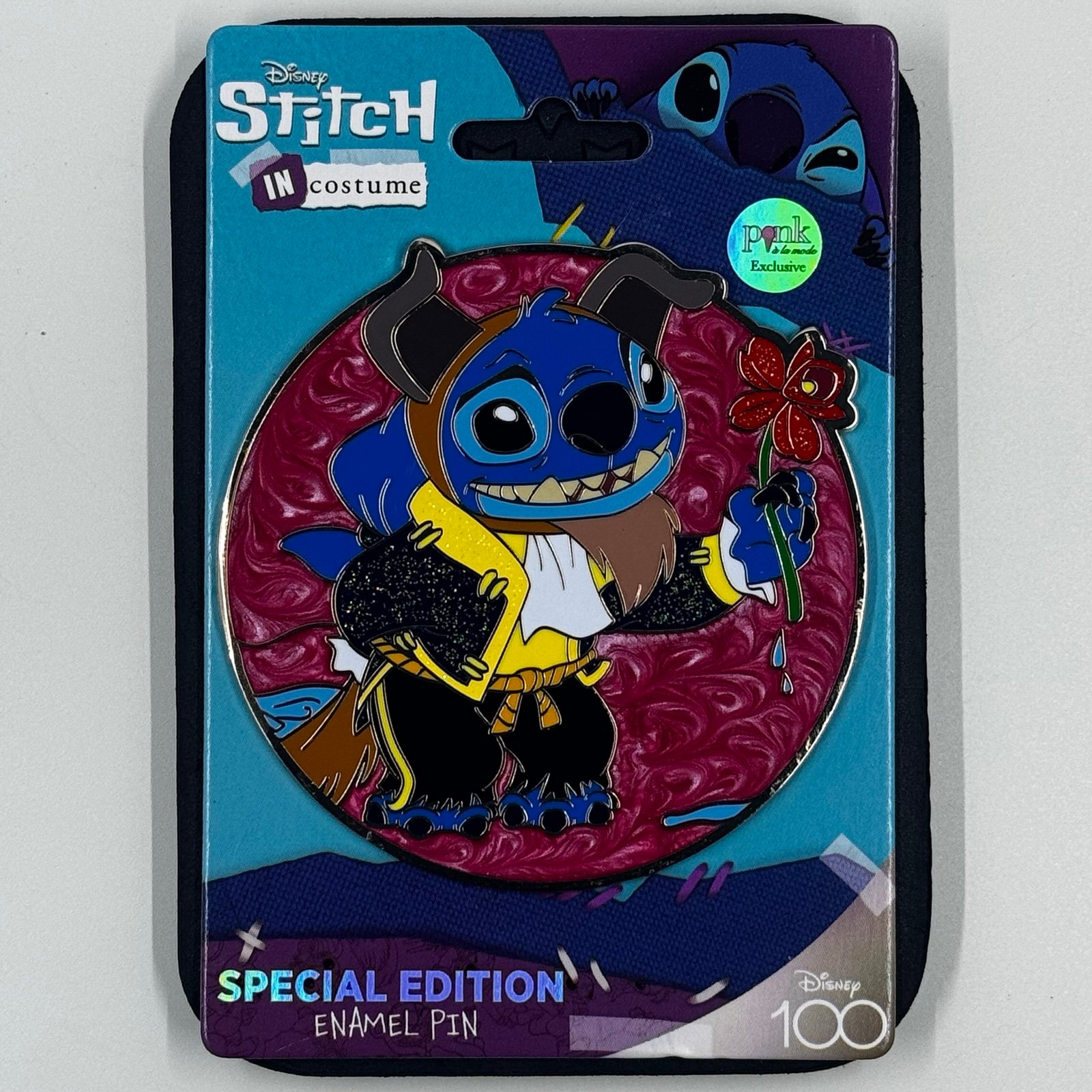 Pink a la Mode Stitch in Costume Beauty and the Beast Pin
