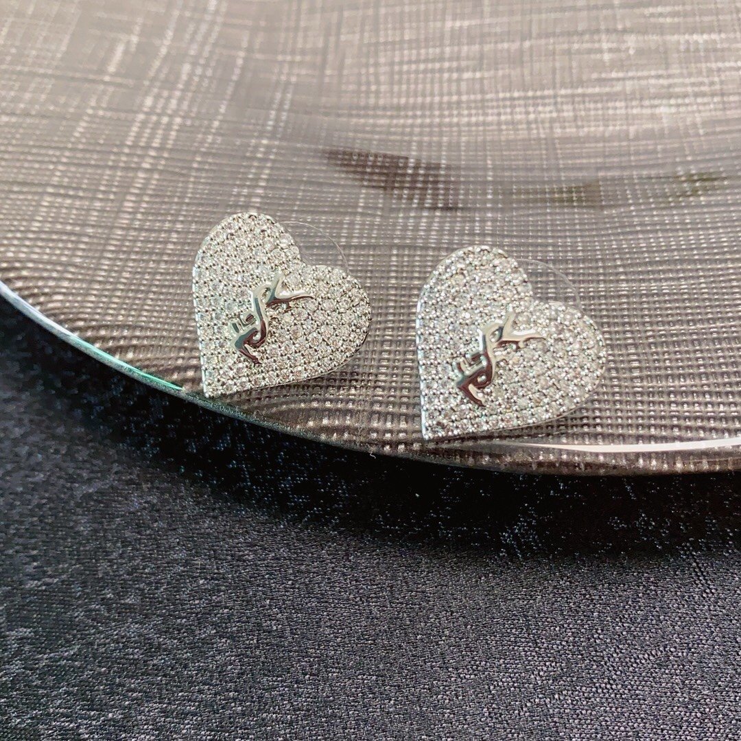 Fashion Y.s.L Heart Earrings
