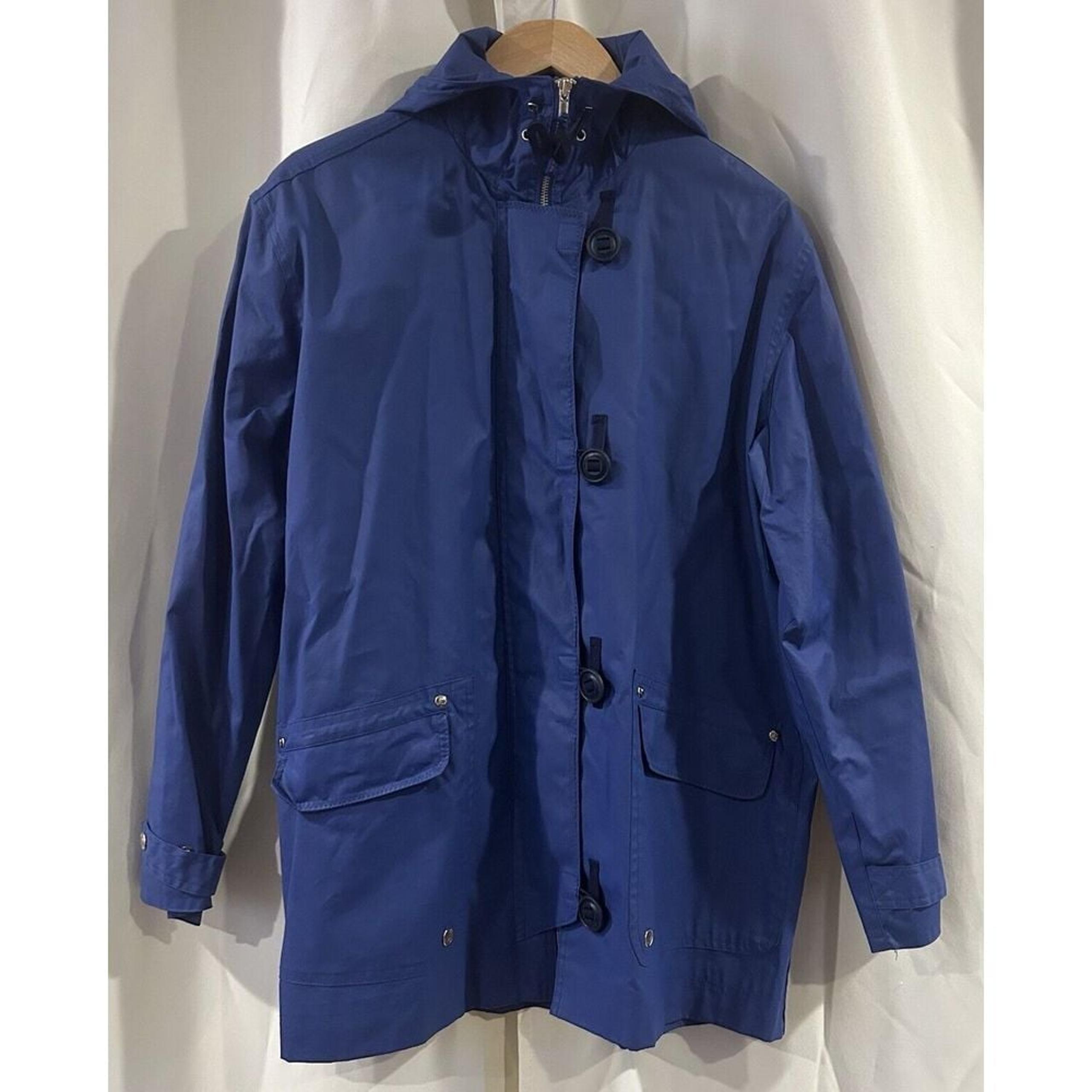 VINTAGE Ralph Lauren 1967 Blue Zip Water Resistant Sailing Coat Size Medium