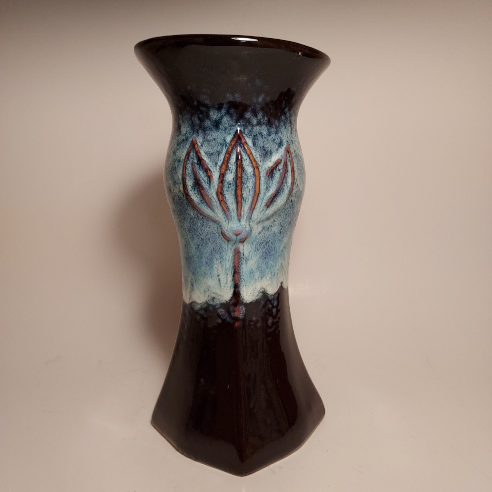 Stoneware Lotus Flower Vase