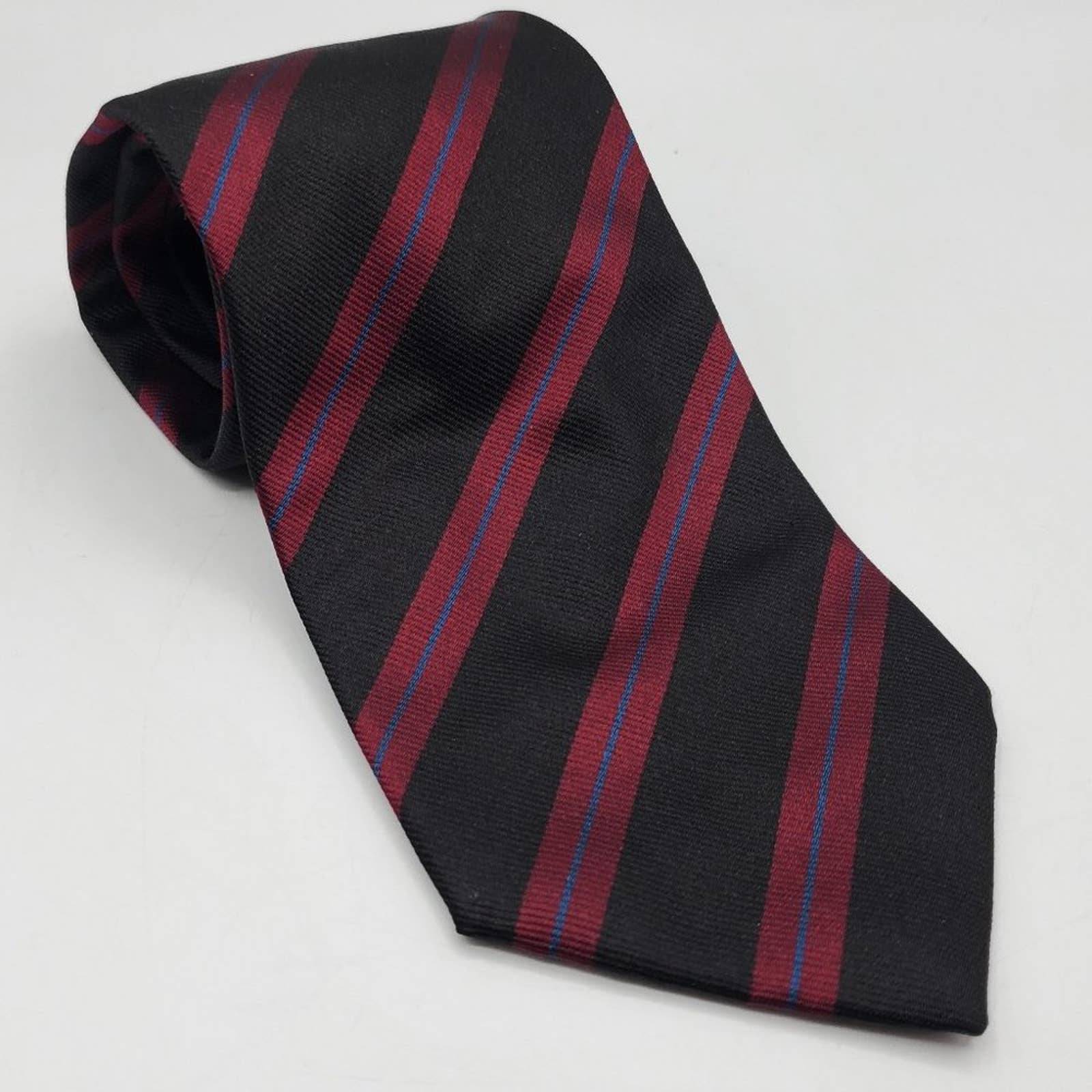 FENDI 100% SILK STRIPED NECK TIE
