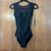 Albion Fit NWT The Aubrey OnePiece Swimsuit Black Mesh Chest Sexy SZ XSmall