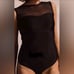 Albion Fit NWT The Aubrey OnePiece Swimsuit Black Mesh Chest Sexy SZ XSmall