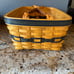 Longaberger vintage NWT Collectors Club 1997 Welcomd Home bskt combo