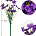 Bundles Artificial Flowers Outdoor Plants (Purple)