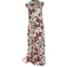 Hummingbird women Small Dress Maxi Floral Boho tank dress flowy lined Tropical