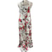 Hummingbird women Small Dress Maxi Floral Boho tank dress flowy lined Tropical