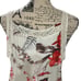 Hummingbird women Small Dress Maxi Floral Boho tank dress flowy lined Tropical