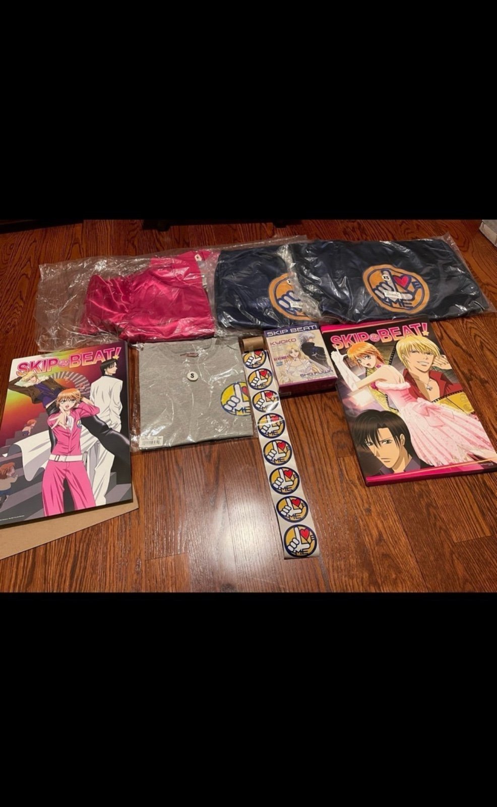 Skip Beat Kickstarter DVD/Blu Ray set with Jacket, T-Shirt, Poster, Stickers Lot
