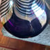 Correia Hand Blown Glass Vase - Purple