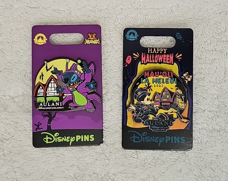 Disney Aulani Halloween 2023 and 2024 Pins