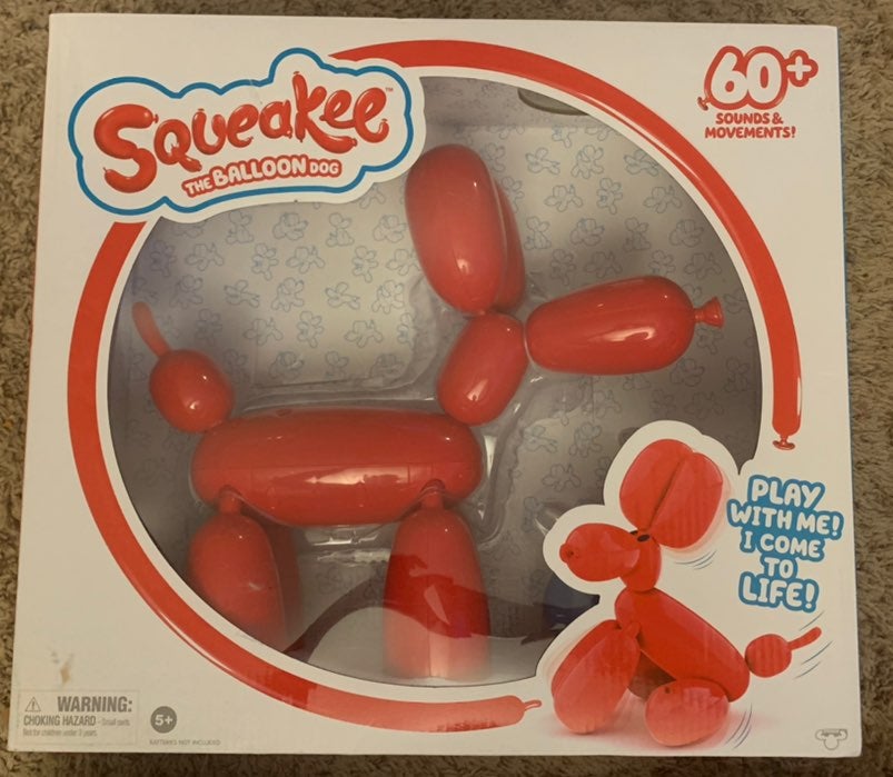 Squeakee the balloon dog