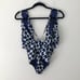 New Rosa Cha Hamptons Plunge Halter One-Piece Swimsuit Maio Brazilian Cut 430